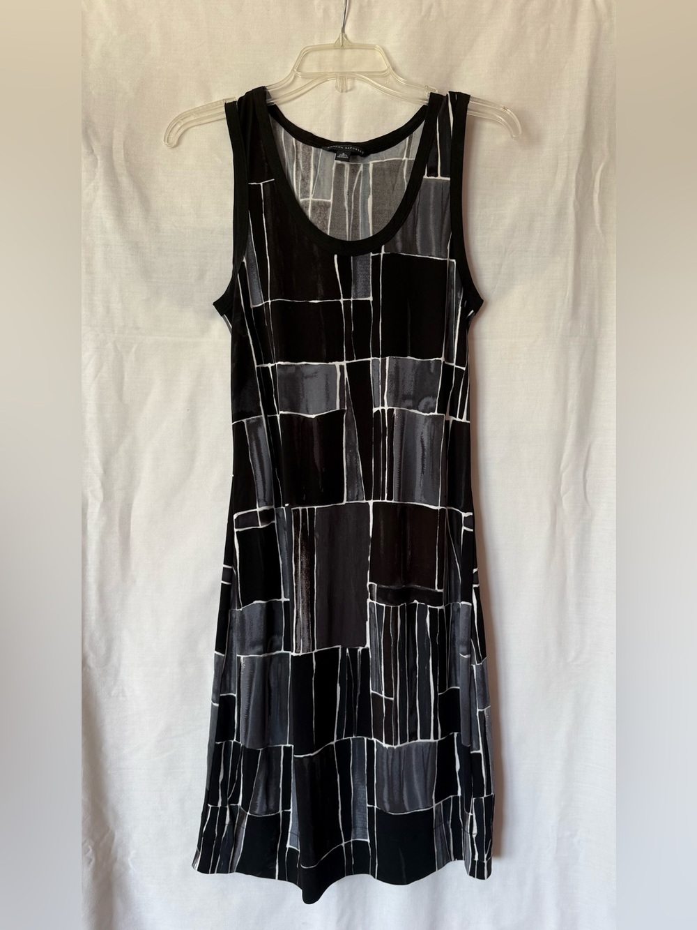 Banana Republic Abstract Geometric Grid Tank Dress - Size Small - Like New